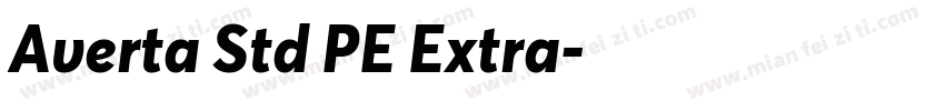 Averta Std PE Extra字体转换